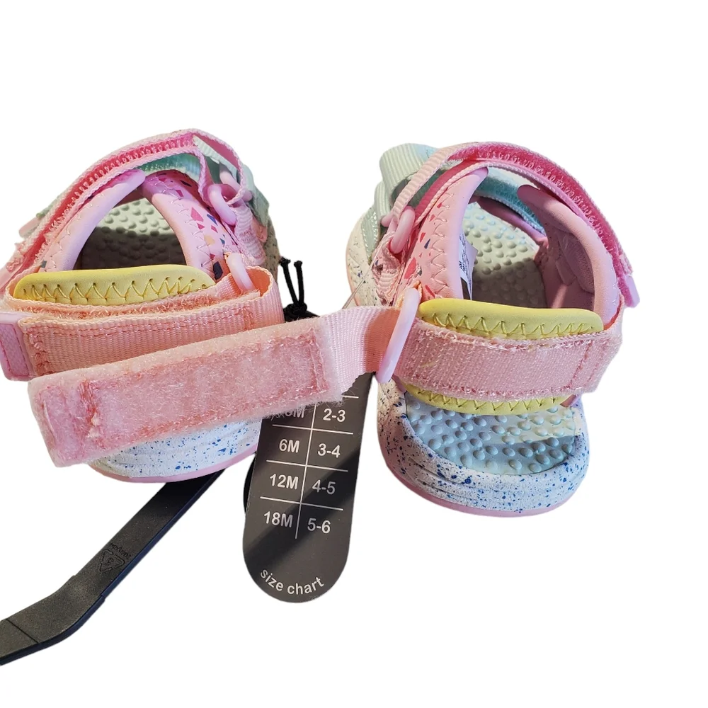 NWT Wonder Nation Infant Girls Trail Sandals Size 2